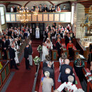 20. mai: Dronning Sonja er til stede ved markeringen av Dypvåg kirkes 800-årsjubileum (Foto: Marianne Drivdal, Tvedestrandsposten)